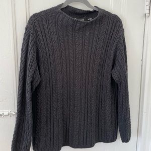 Wainscott Gray Cableknit Sweater